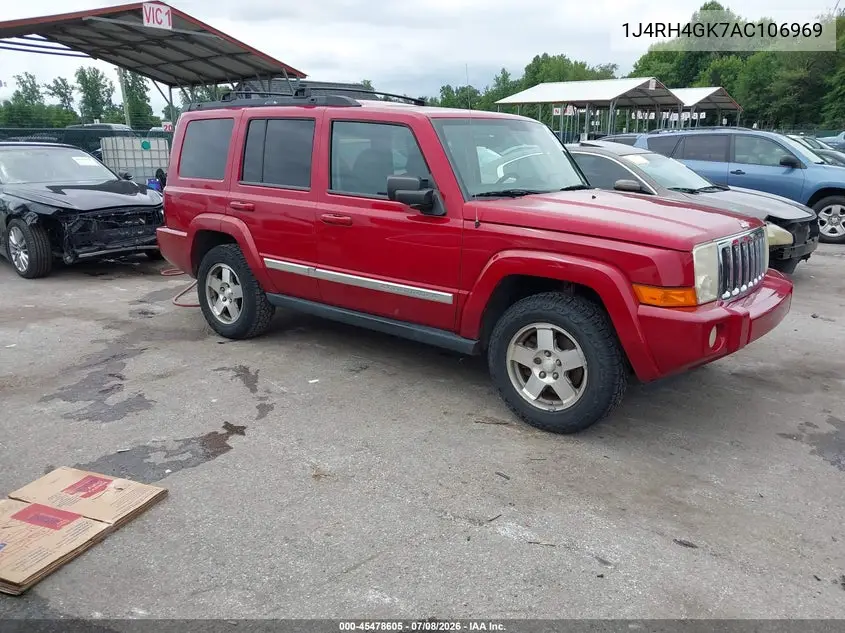 2010 Jeep Commander Sport VIN: 1J4RH4GK7AC106969 Lot: 45478605