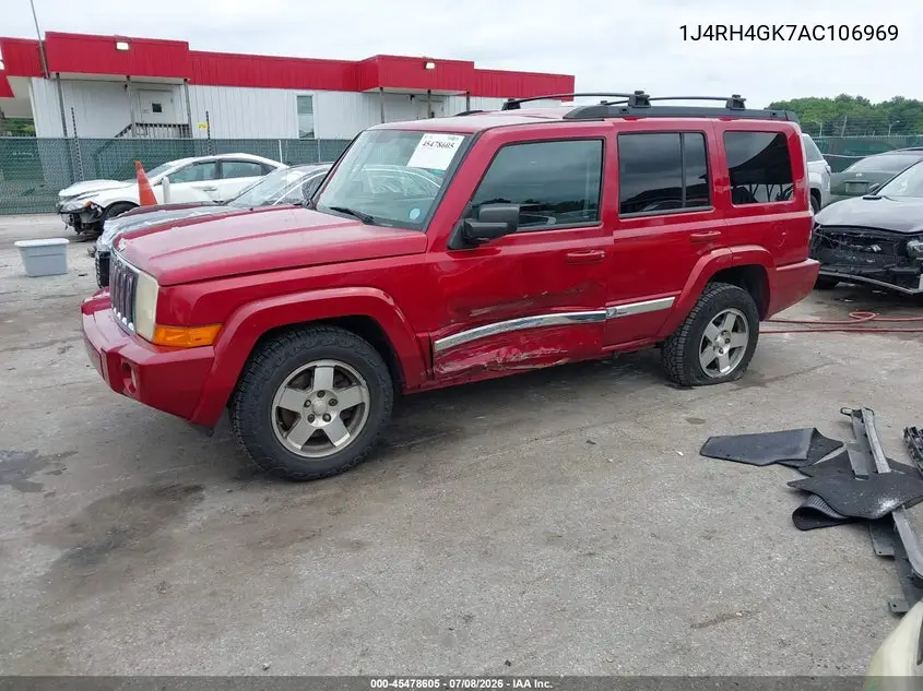 2010 Jeep Commander Sport VIN: 1J4RH4GK7AC106969 Lot: 45478605