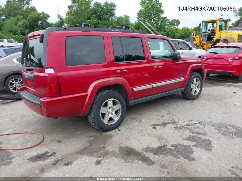 2010 Jeep Commander Sport VIN: 1J4RH4GK7AC106969 Lot: 45478605