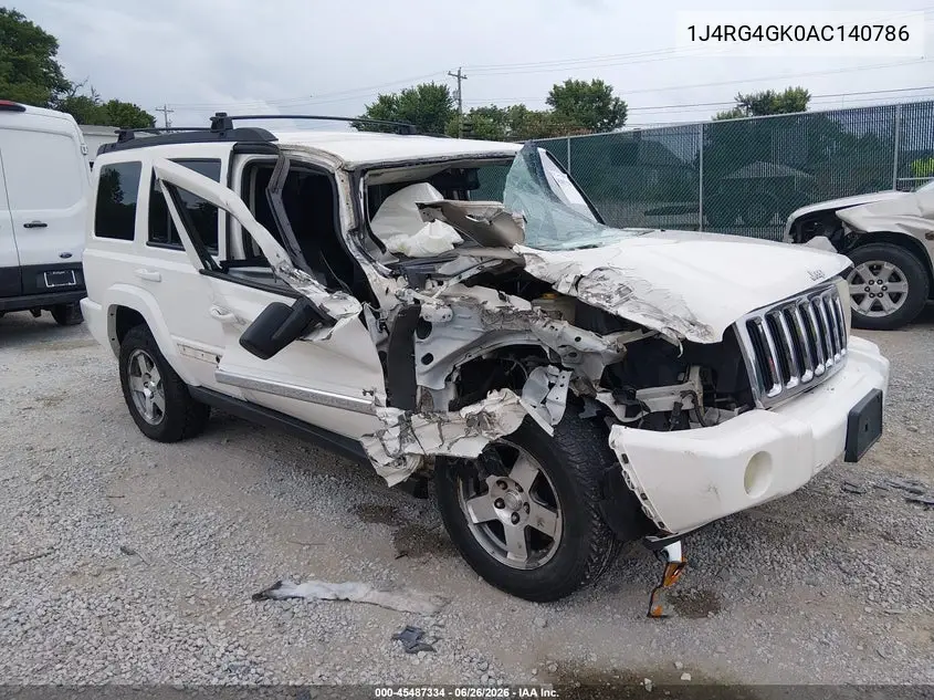 2010 Jeep Commander Sport VIN: 1J4RG4GK0AC140786 Lot: 45487334