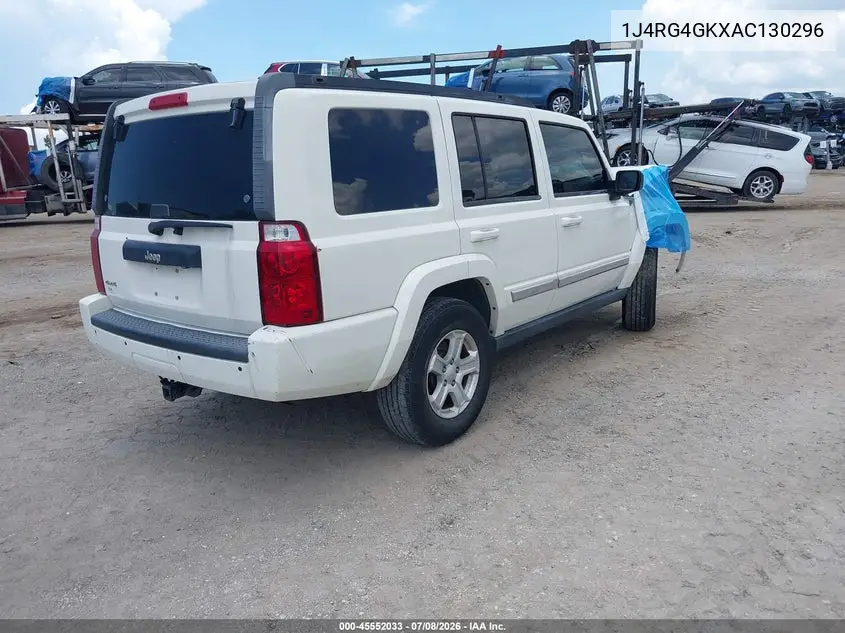 2010 Jeep Commander Sport VIN: 1J4RG4GKXAC130296 Lot: 45552033
