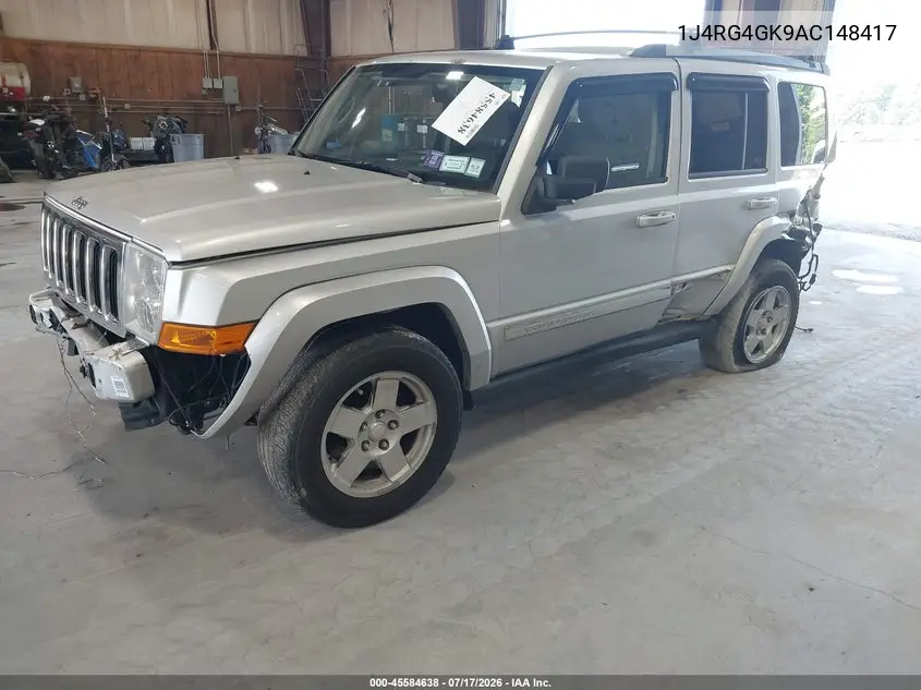 2010 Jeep Commander Sport VIN: 1J4RG4GK9AC148417 Lot: 45584638