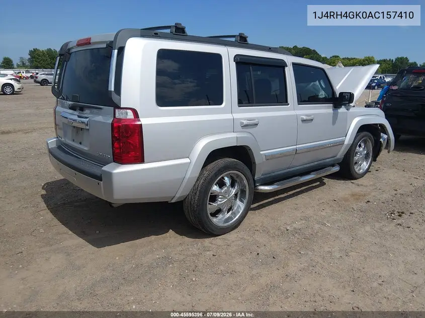 2010 Jeep Commander Sport VIN: 1J4RH4GK0AC157410 Lot: 45595396