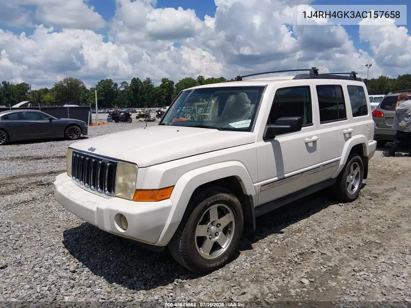 2010 Jeep Commander Sport VIN: 1J4RH4GK3AC157658 Lot: 45649864