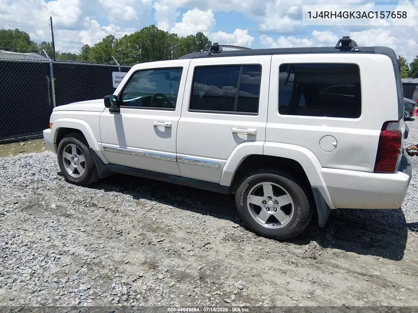 2010 Jeep Commander Sport VIN: 1J4RH4GK3AC157658 Lot: 45649864