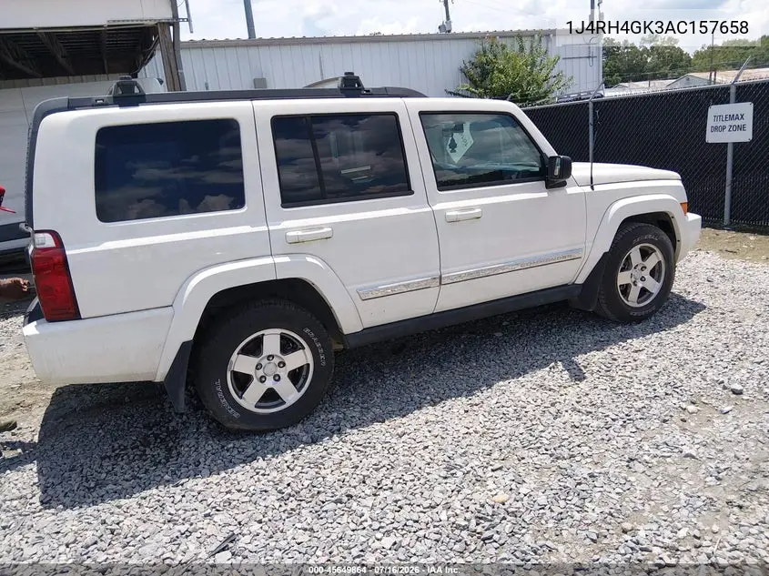 2010 Jeep Commander Sport VIN: 1J4RH4GK3AC157658 Lot: 45649864