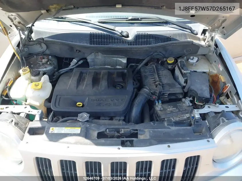 2007 Jeep Compass Limited VIN: 1J8FF57W57D265167 Lot: 12646709