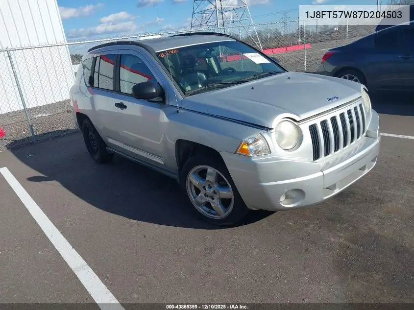 1J8FT57W87D204503 2007 Jeep Compass Limited
