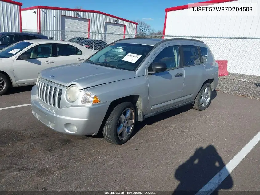 1J8FT57W87D204503 2007 Jeep Compass Limited