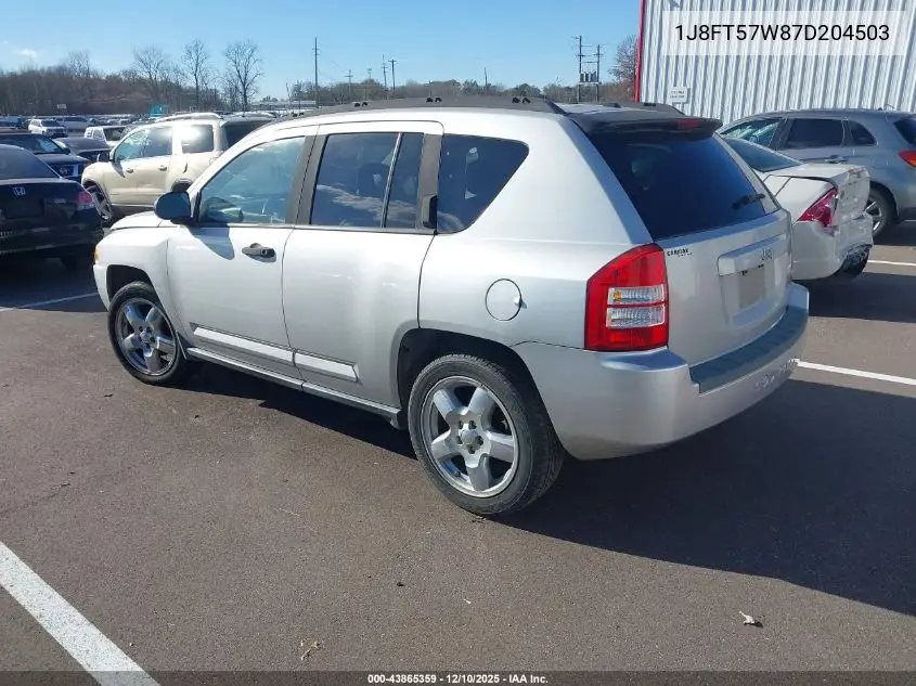 1J8FT57W87D204503 2007 Jeep Compass Limited