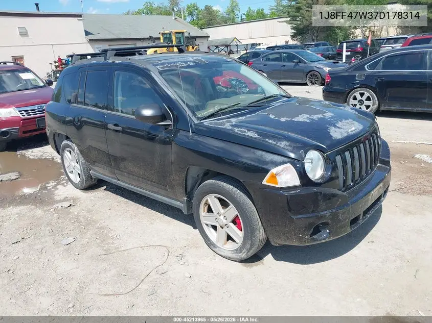 2007 Jeep Compass Sport VIN: 1J8FF47W37D178314 Lot: 45213965