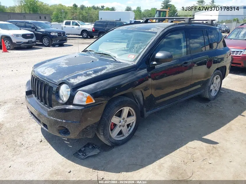 2007 Jeep Compass Sport VIN: 1J8FF47W37D178314 Lot: 45213965
