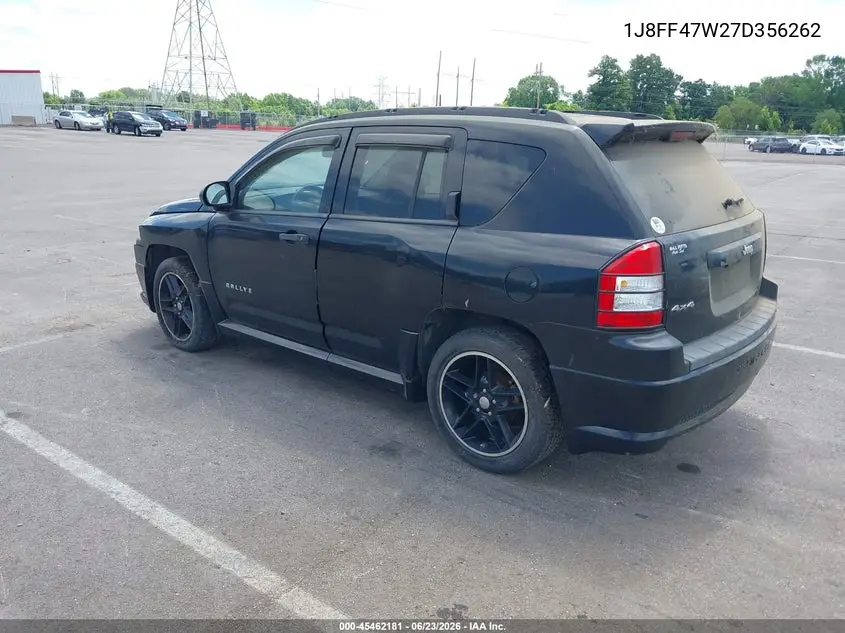 2007 Jeep Compass Sport VIN: 1J8FF47W27D356262 Lot: 45462181