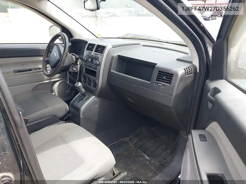 2007 Jeep Compass Sport VIN: 1J8FF47W27D356262 Lot: 45462181