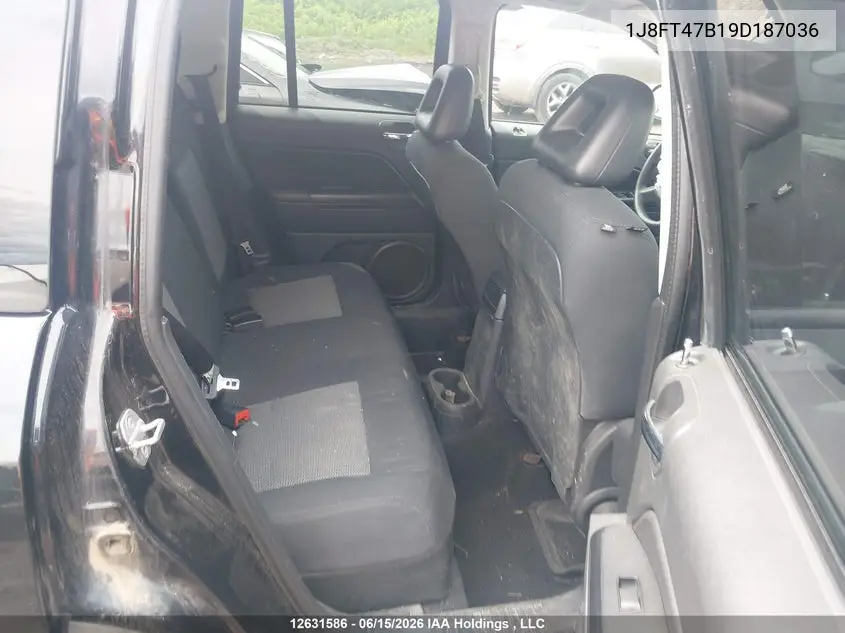 2009 Jeep Compass VIN: 1J8FT47B19D187036 Lot: 12631586