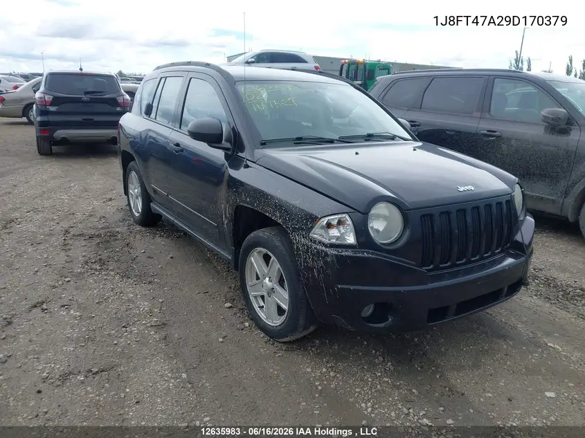 2009 Jeep Compass Sport VIN: 1J8FT47A29D170379 Lot: 12635983