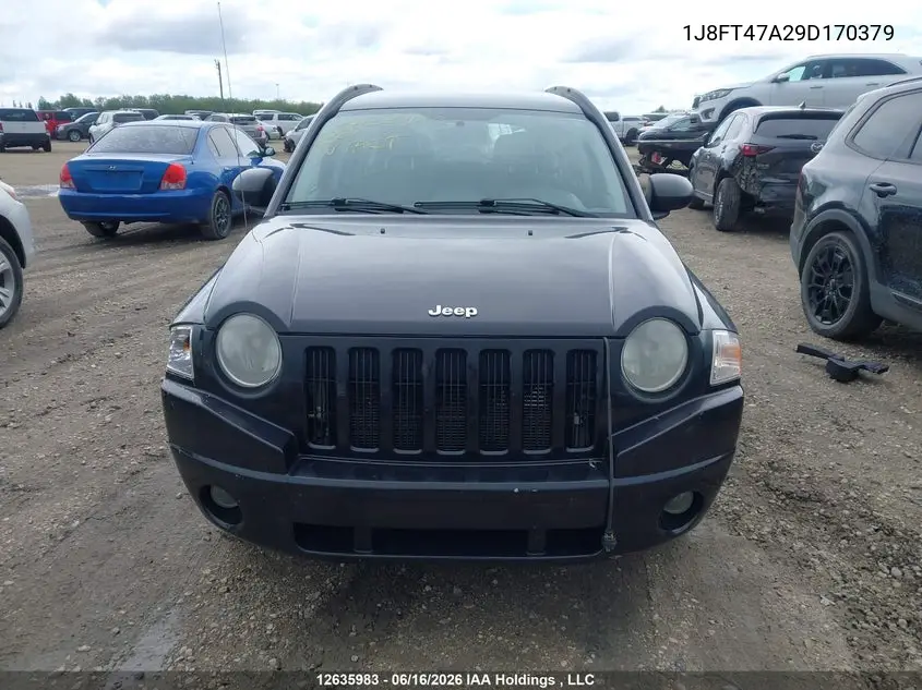 2009 Jeep Compass Sport VIN: 1J8FT47A29D170379 Lot: 12635983