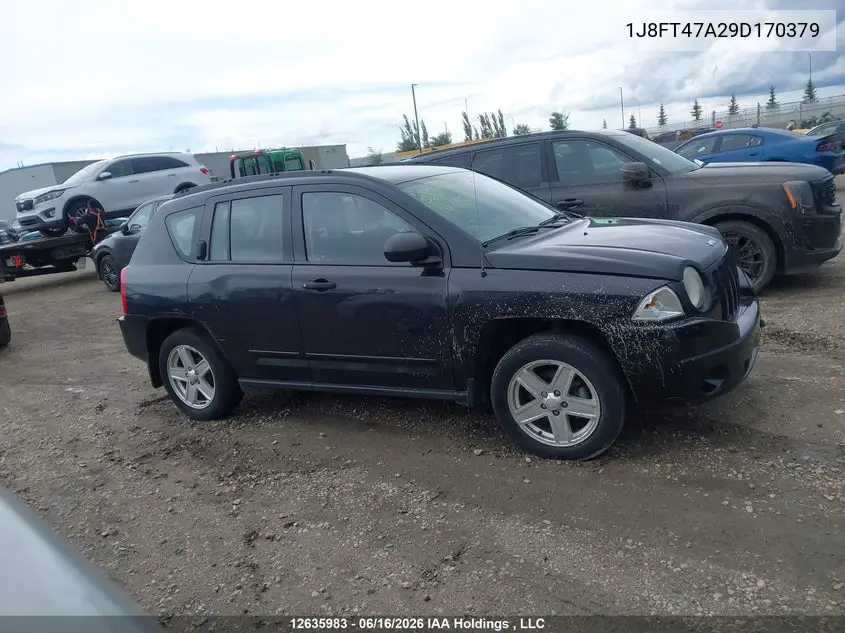 2009 Jeep Compass Sport VIN: 1J8FT47A29D170379 Lot: 12635983