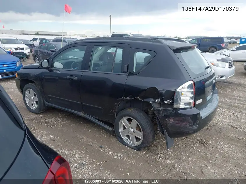 2009 Jeep Compass Sport VIN: 1J8FT47A29D170379 Lot: 12635983