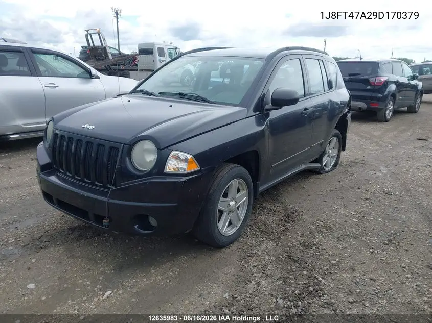 2009 Jeep Compass Sport VIN: 1J8FT47A29D170379 Lot: 12635983