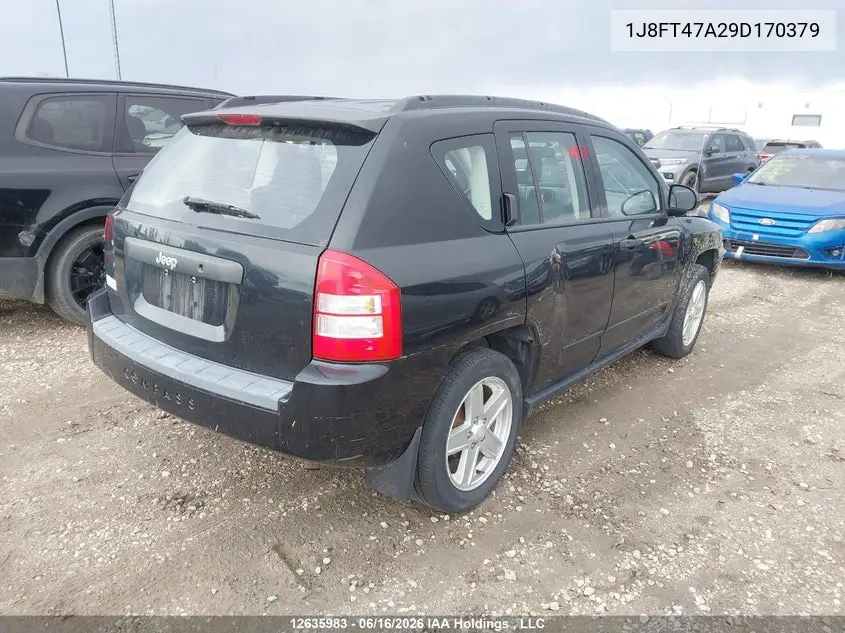 2009 Jeep Compass Sport VIN: 1J8FT47A29D170379 Lot: 12635983