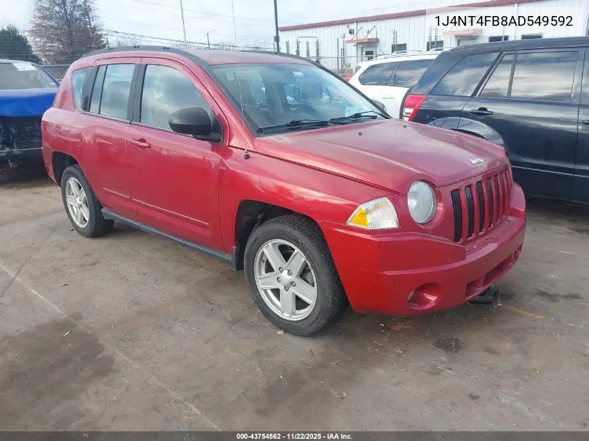 1J4NT4FB8AD549592 2010 Jeep Compass Sport