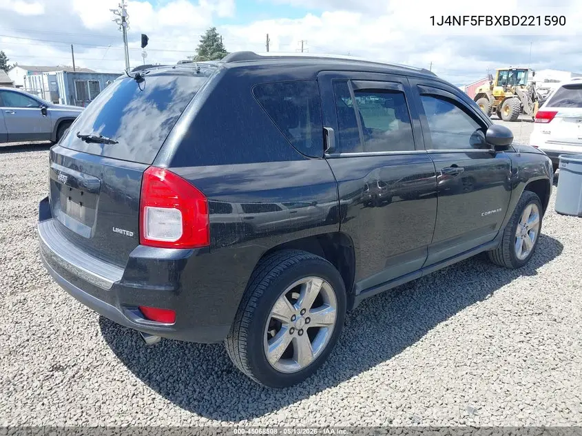 2011 Jeep Compass Limited VIN: 1J4NF5FBXBD221590 Lot: 45068508