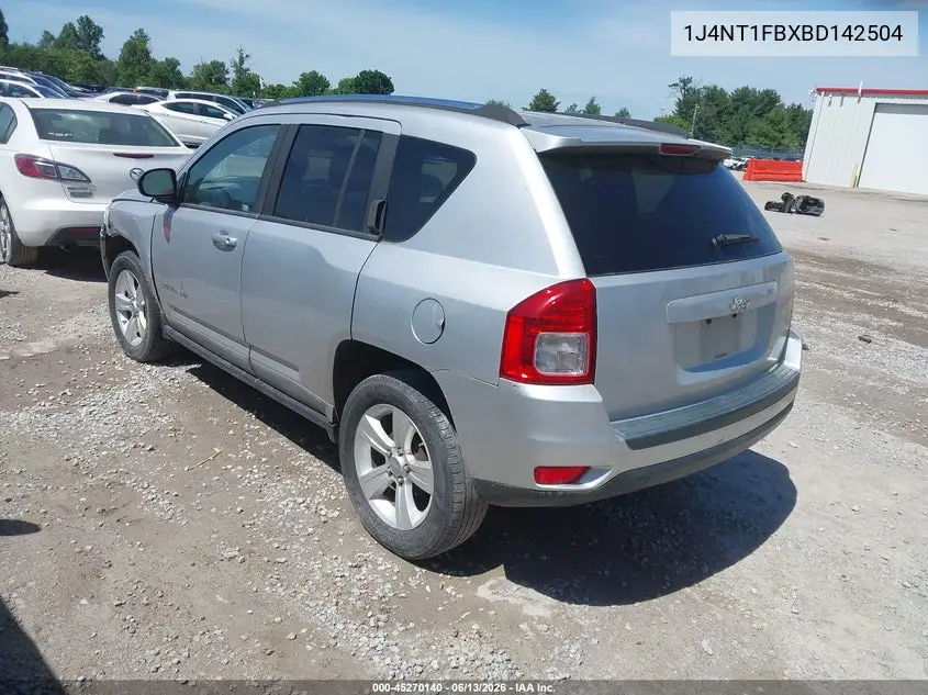 2011 Jeep Compass VIN: 1J4NT1FBXBD142504 Lot: 45270140