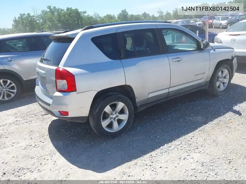 2011 Jeep Compass VIN: 1J4NT1FBXBD142504 Lot: 45270140