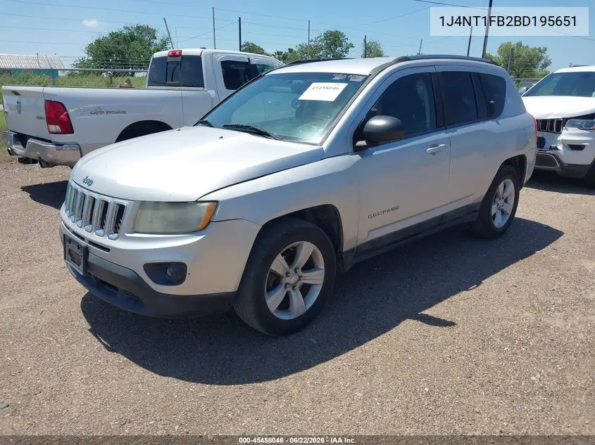 2011 Jeep Compass VIN: 1J4NT1FB2BD195651 Lot: 45458046