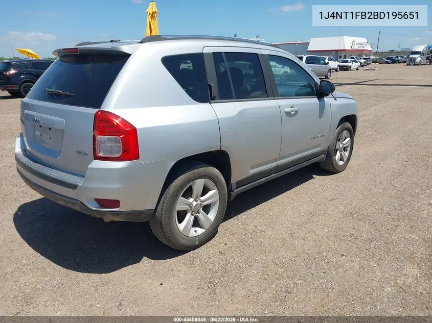 2011 Jeep Compass VIN: 1J4NT1FB2BD195651 Lot: 45458046