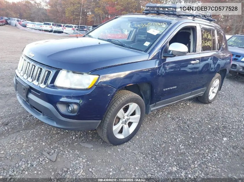 1C4NJDEB7CD577528 2012 Jeep Compass Latitude