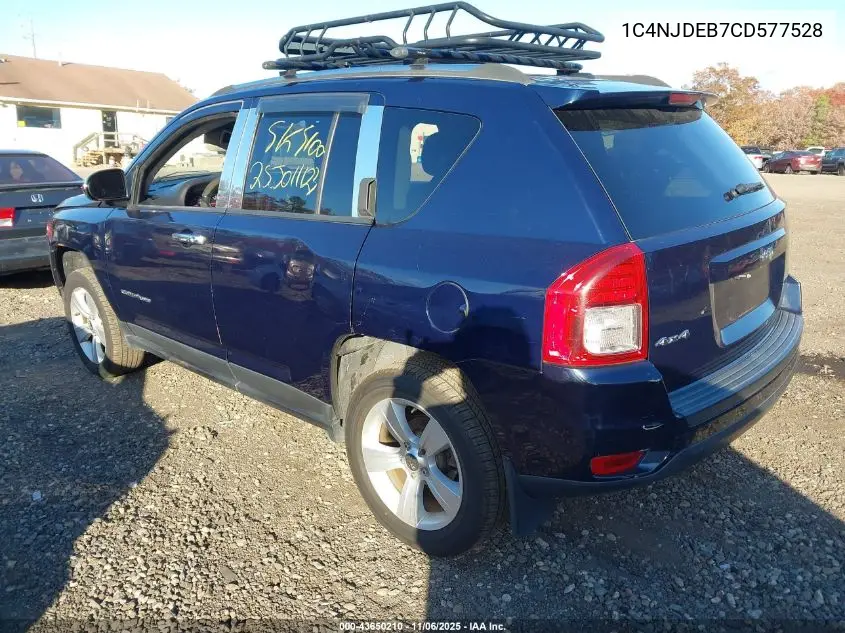 1C4NJDEB7CD577528 2012 Jeep Compass Latitude
