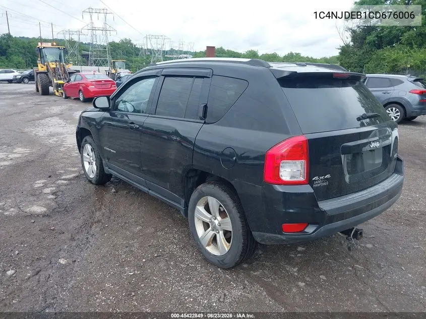 2012 Jeep Compass Latitude VIN: 1C4NJDEB1CD676006 Lot: 45422849