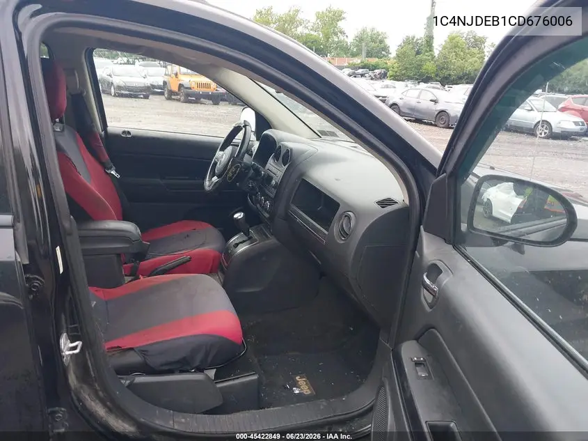 2012 Jeep Compass Latitude VIN: 1C4NJDEB1CD676006 Lot: 45422849
