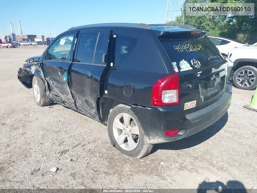 2012 Jeep Compass Sport VIN: 1C4NJCBA1CD580110 Lot: 45452664