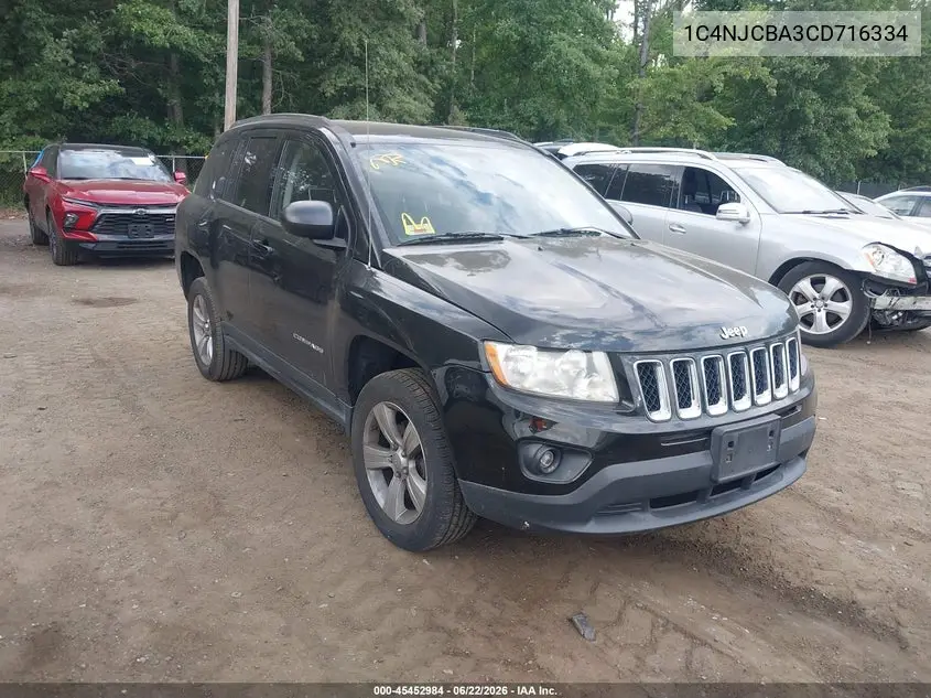 2012 Jeep Compass Sport VIN: 1C4NJCBA3CD716334 Lot: 45452984