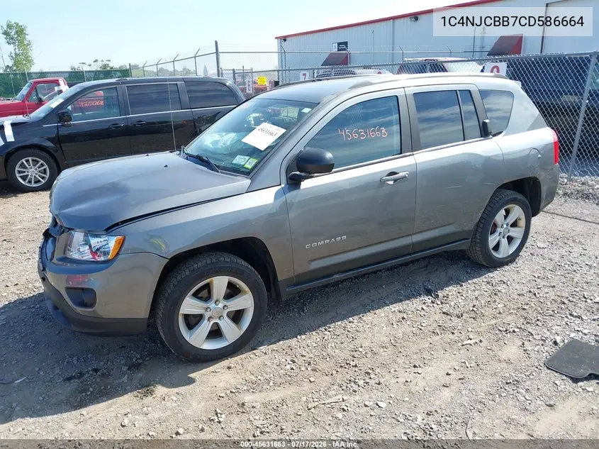 2012 Jeep Compass Sport VIN: 1C4NJCBB7CD586664 Lot: 45631663