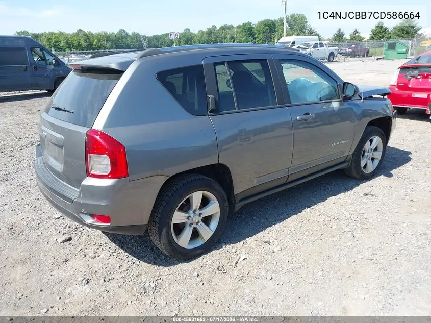 2012 Jeep Compass Sport VIN: 1C4NJCBB7CD586664 Lot: 45631663