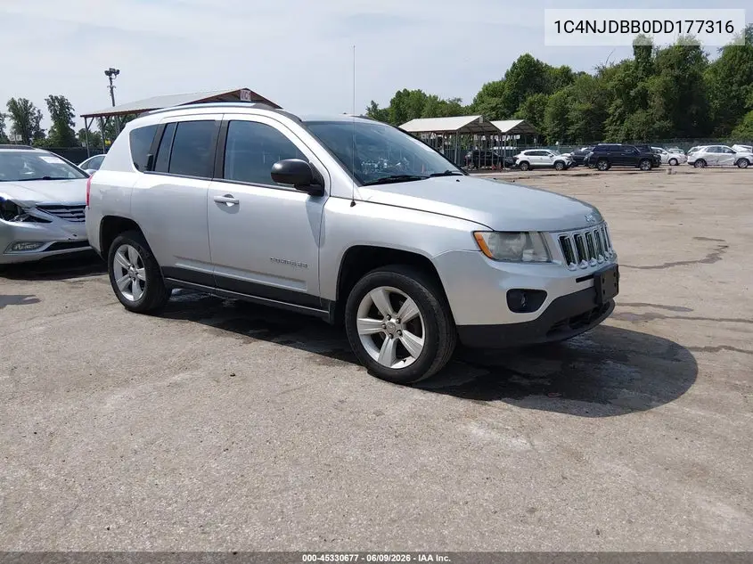 2013 Jeep Compass Sport VIN: 1C4NJDBB0DD177316 Lot: 45330677
