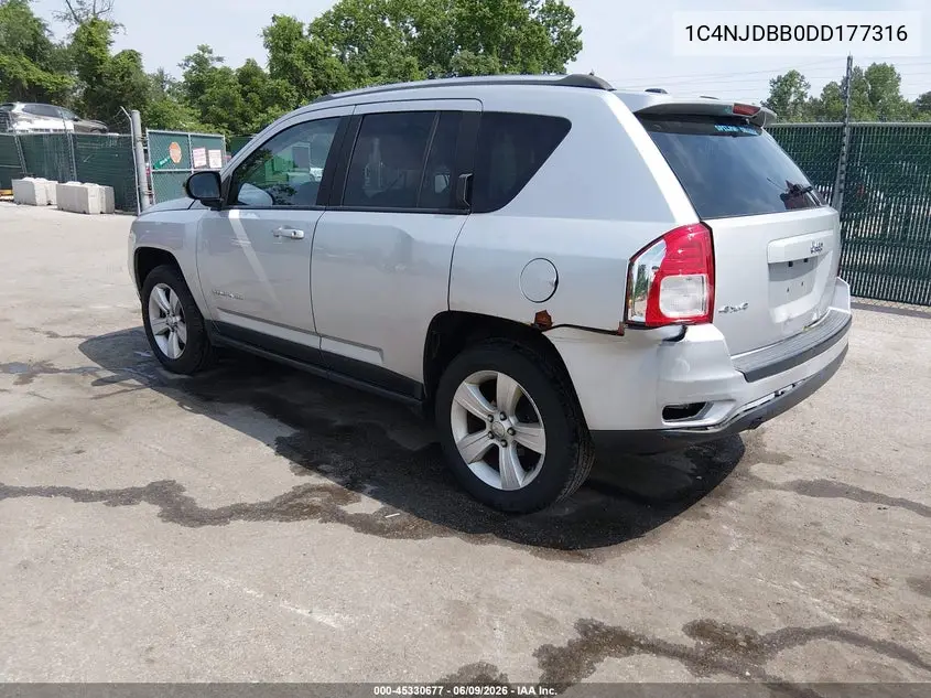 2013 Jeep Compass Sport VIN: 1C4NJDBB0DD177316 Lot: 45330677