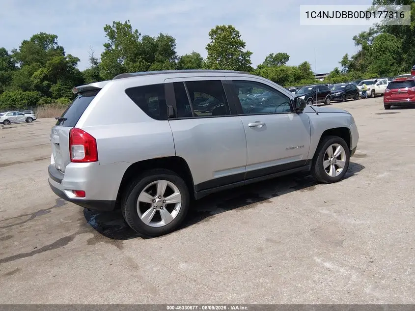 2013 Jeep Compass Sport VIN: 1C4NJDBB0DD177316 Lot: 45330677