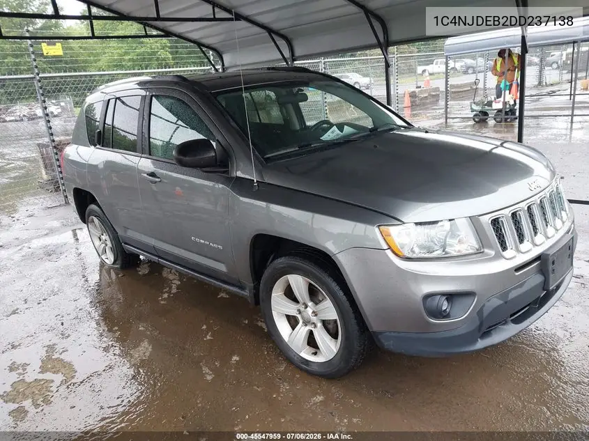 2013 Jeep Compass Latitude VIN: 1C4NJDEB2DD237138 Lot: 45547959