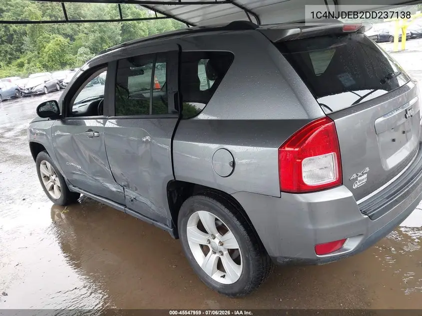 2013 Jeep Compass Latitude VIN: 1C4NJDEB2DD237138 Lot: 45547959