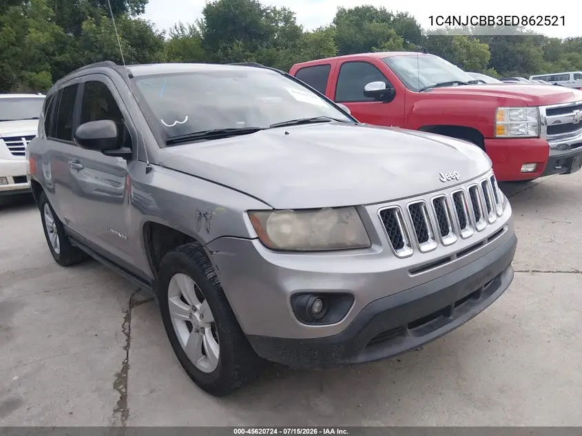 2014 Jeep Compass Sport VIN: 1C4NJCBB3ED862521 Lot: 45620724