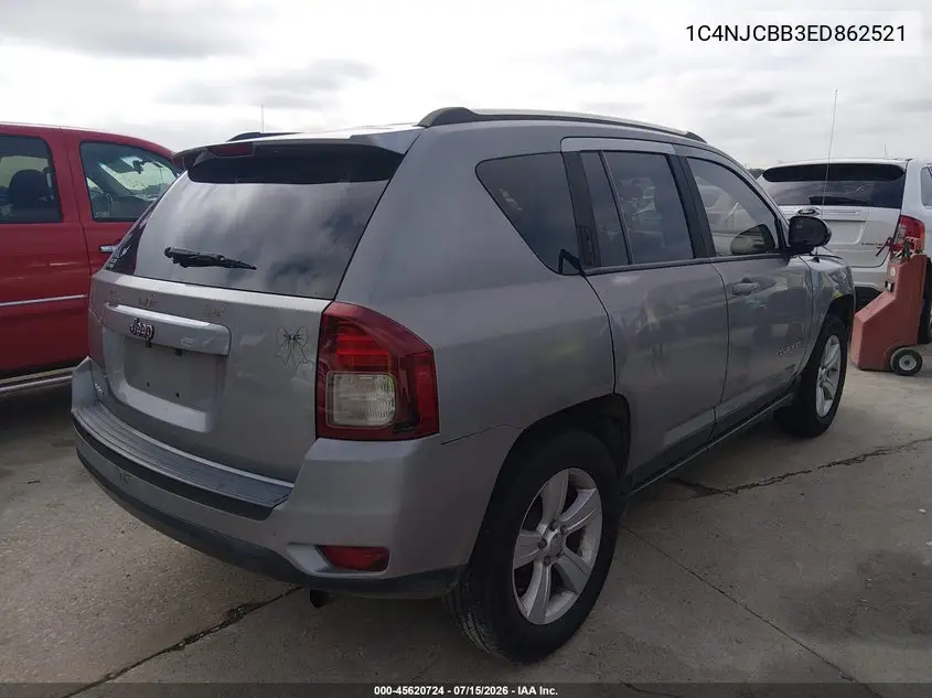 2014 Jeep Compass Sport VIN: 1C4NJCBB3ED862521 Lot: 45620724