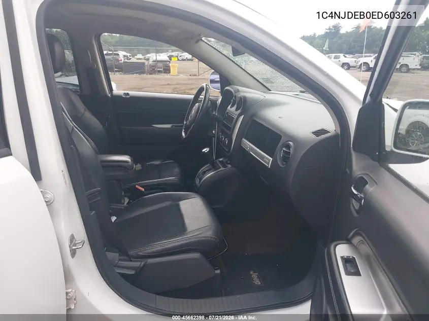 2014 Jeep Compass Latitude VIN: 1C4NJDEB0ED603261 Lot: 45662398