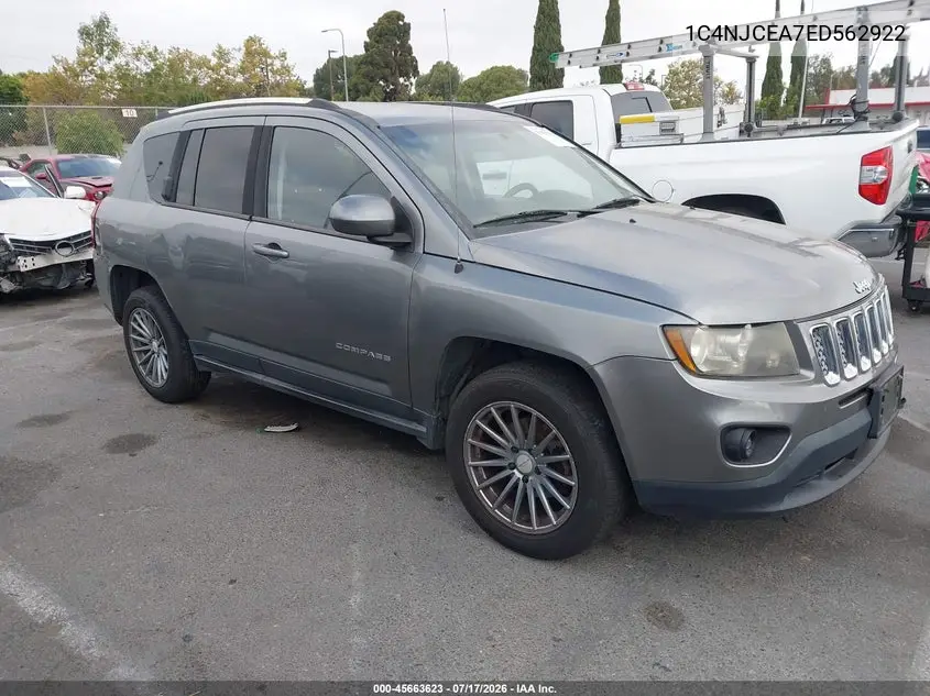 2014 Jeep Compass Latitude VIN: 1C4NJCEA7ED562922 Lot: 45663623