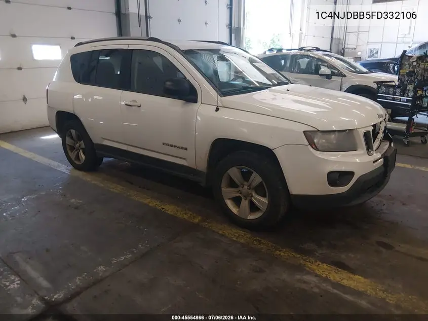 2015 Jeep Compass Sport VIN: 1C4NJDBB5FD332106 Lot: 45554866