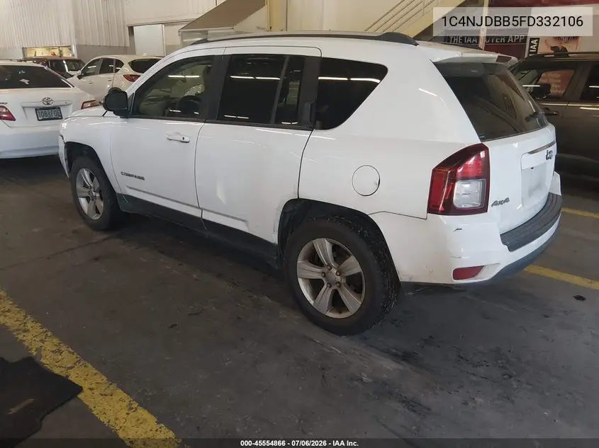 2015 Jeep Compass Sport VIN: 1C4NJDBB5FD332106 Lot: 45554866